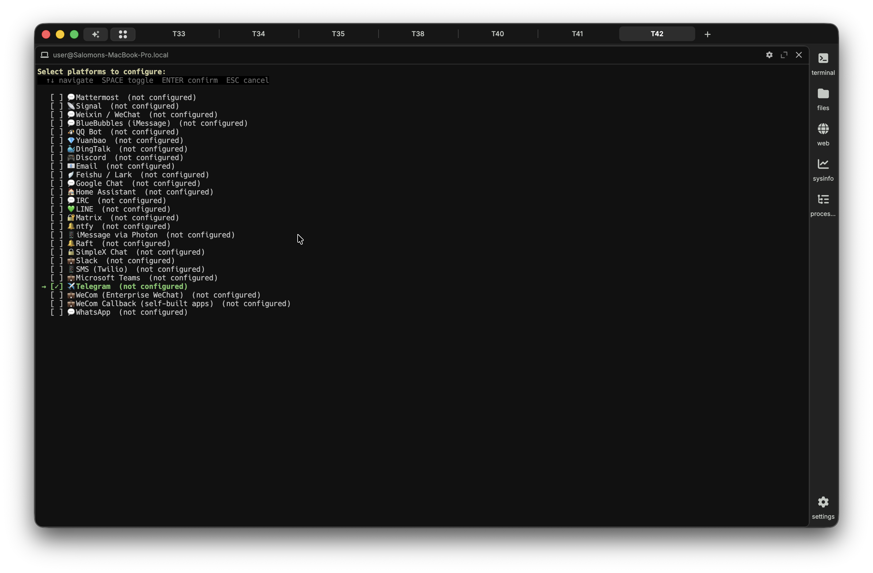 Configuration LLM